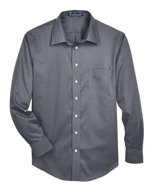 Devon & Jones DG530T Men's Tall Crown Collection® Solid Stretch Twill Woven Dress Shirt