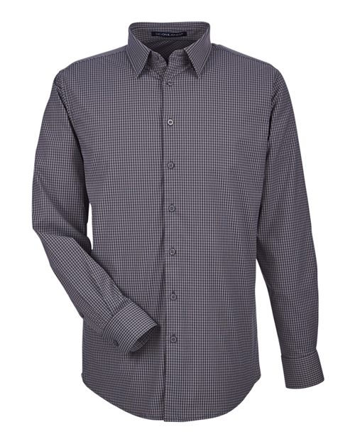Devon & Jones DG535 Men's CrownLux Performance® Tonal Mini Check Woven Dress Shirt