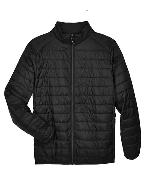 CORE365 CE700 Men's Prevail Packable Puffer Jacket - Black