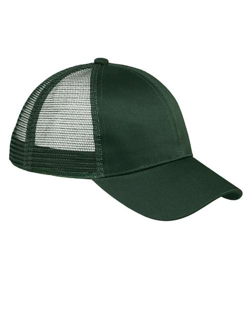 Big Accessories BX019 Twill Front Trucker Cap - Light Forest