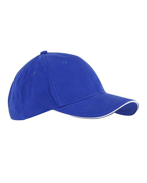 Big Accessories BX004 Brushed Twill Sandwich Cap