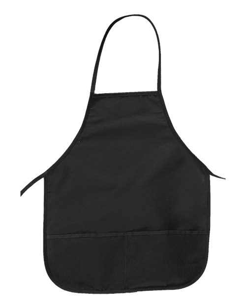 Big Accessories APR51 24" Pocket Apron - Black