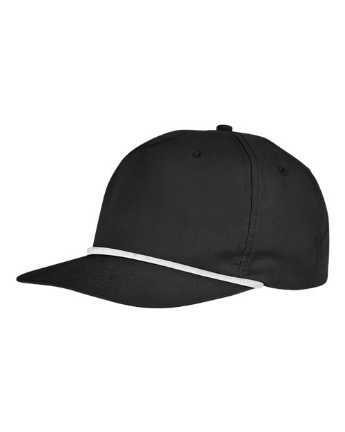 Big Accessories BA671 Golf Cap - Black/ White