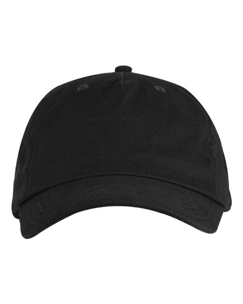 Big Accessories BX008 Brushed Twill Cap - Black