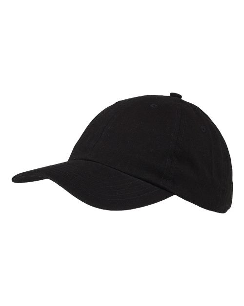Big Accessories BX001Y Youth Classic Brushed Twill Cap - Black