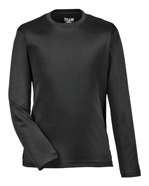 Team 365 TT11YL Youth Zone Performance Long Sleeve T-Shirt - Black