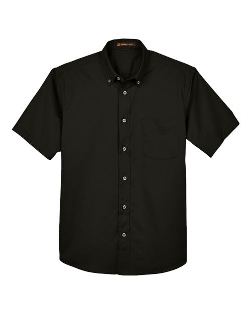 Harriton M500S Men's Easy Blend™ Twill Dress Shirt with Stain-Release