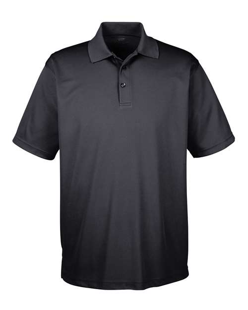 UltraClub 8210 Men's Cool & Dry Mesh Piqué Polo - Black