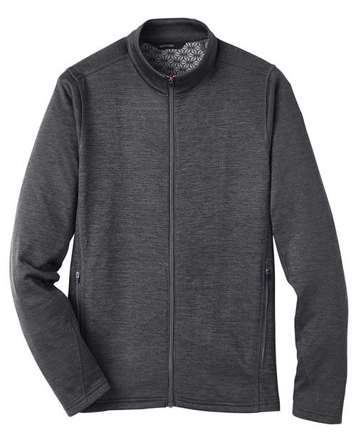 North End NE712 Men's Flux 2.0 Full-Zip Jacket - Black Heather/ Carbon