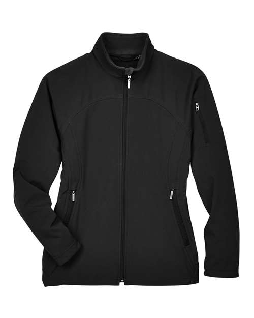 North End 78034 Women's 3-Layer Fleece Performance Soft Shell Jacket - Black