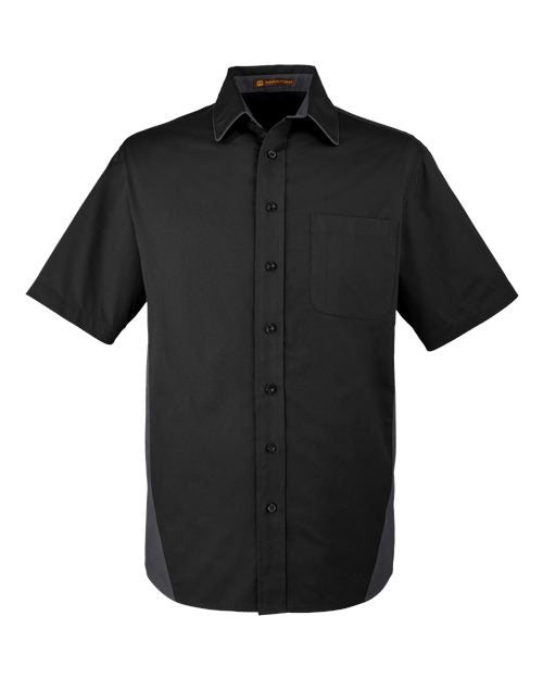Harriton M586T Men's Tall Flash IL Colorblock Shirt