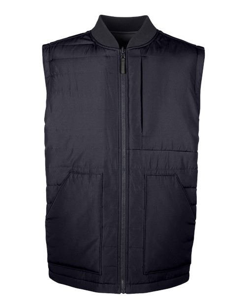 Harriton M776 Unisex Dockside Interactive Reversible Freezer Vest - Black/ Dark Charcoal