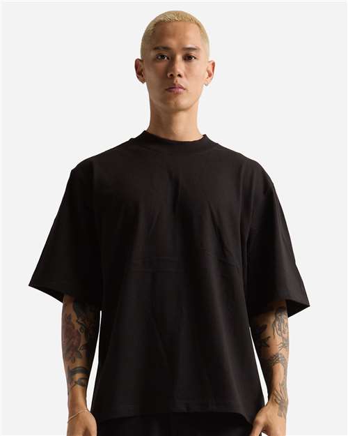 Shaka Wear SHMHO Unisex Max Heavyweight Oversized Tee - Black