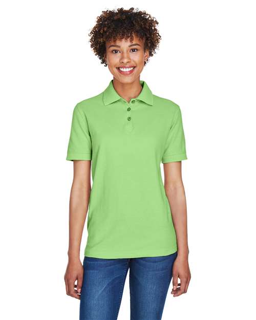 UltraClub 8541 Women's Whisper Pique Polo - Apple