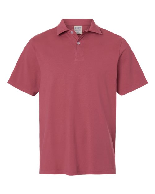 ComfortWash by Hanes GDH116 Men's Garment-Dyed Jersey Polo - Crimson Fall