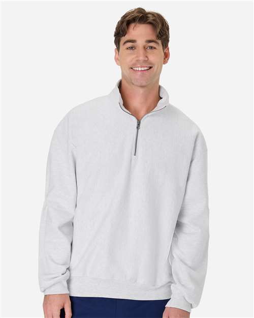 Hanes OG900 Unisex Beefy® Sweats Premium Heavyweight Quarter-Zip Sweatshirt - Ash