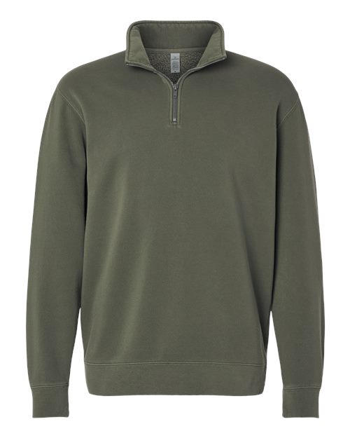 Independent Trading Co. PRM4600QZ Unisex Pigment-Dyed Quarter-Zip Pullover - Pigment Army