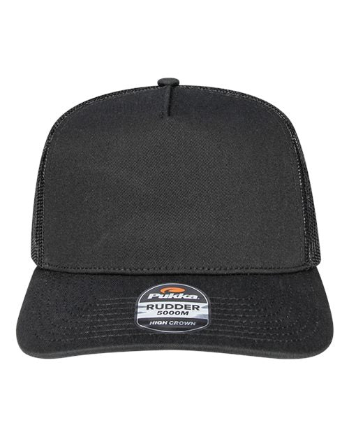 Pukka 5000M Rudder Five-Panel Cap - Black