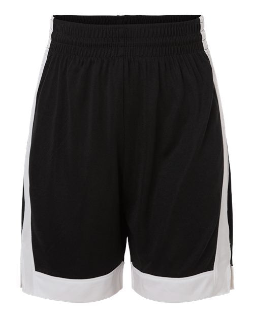 Augusta Sportswear 6890 Youth Match-Up Basketball Shorts - Black/ White