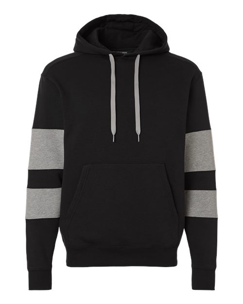 Holloway 229576 Unisex Jackson Way Hooded Sweatshirt - Black/ Charcoal Heather