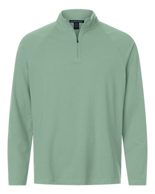 Devon & Jones DG402 Men's Seaton Pebble Textured Quarter-Zip Pullover