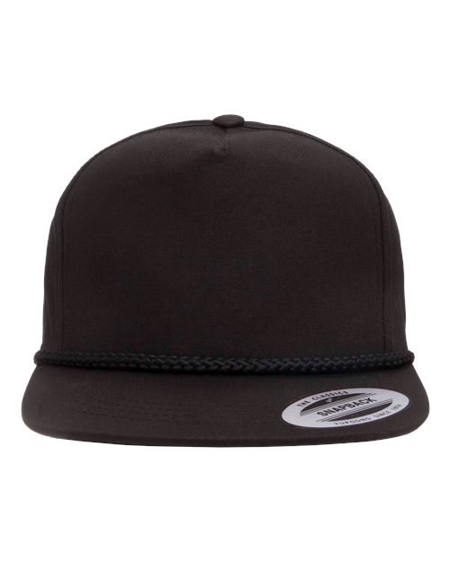 YP Classics 6002YP Classic Poplin Golf Cap - Black