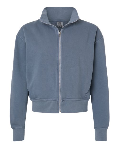 Comfort Colors 1570L Women's Garment-Dyed Full-Zip Jacket - Blue Jean