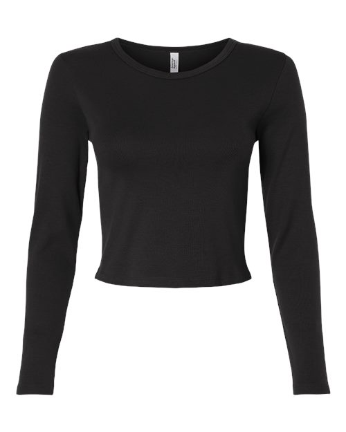 American Apparel BR2107 Women's Baby Rib Long Sleeve Fitted Tee