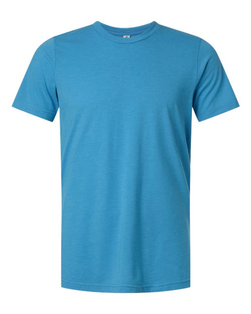 Tultex 602CVC Unisex Combed CVC T-Shirt - Heather Aquamarine