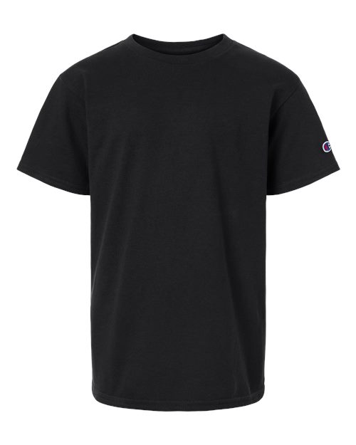 Champion CH1081 Youth Jersey T-Shirt - Black