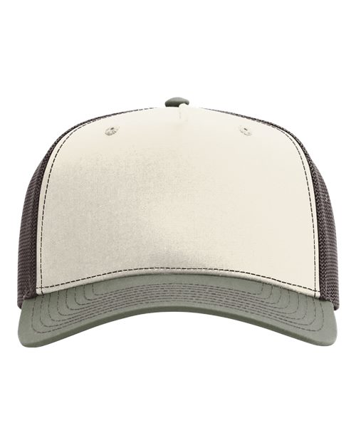 Richardson 112FPC Five-Panel Champ Trucker Cap - Birch/ Brown/ Loden