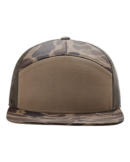 Richardson 168P Printed Seven-Panel Trucker Cap