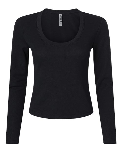 Next Level 8212 Women's Ideal Thermal Long Sleeve Shirt - Black