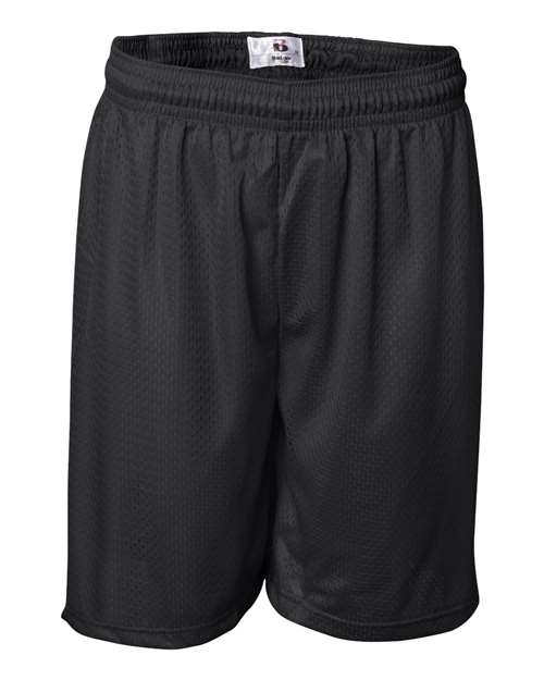 Badger 7207 Men's Pro Mesh 7" Shorts - Black