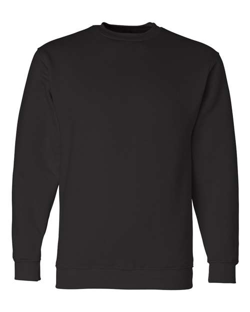 Bayside 1102 Unisex USA-Made Crewneck Sweatshirt - Black