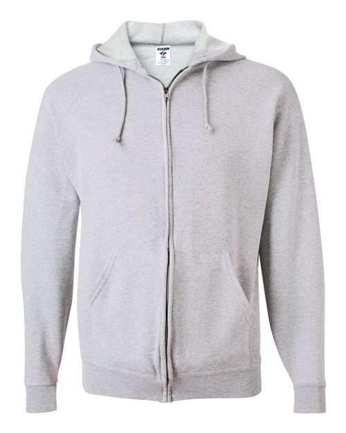 JERZEES 993MR Unisex NuBlend® Full-Zip Hooded Sweatshirt - Ash