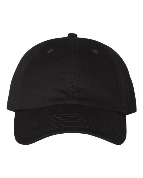Valucap VC200 Brushed Twill Cap - Black