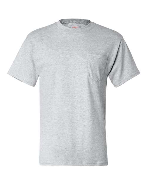 Hanes 5190 Unisex Beefy-T® Pocket T-Shirt - Ash