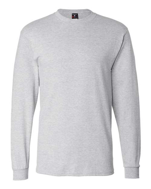 Hanes 5186 Unisex Beefy-T® Long Sleeve T-Shirt - Ash