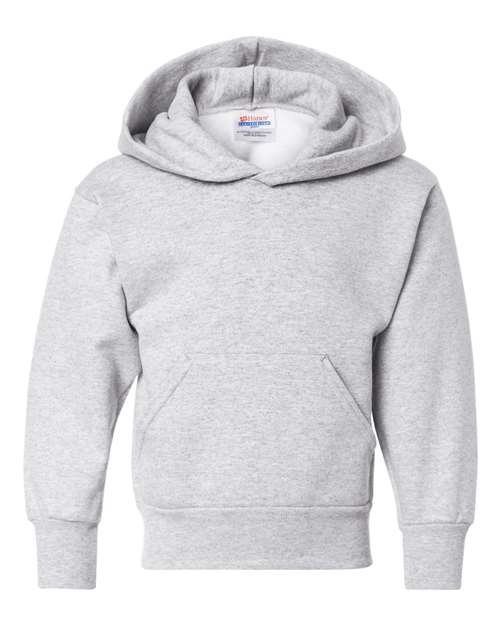 Hanes P473 Youth EcoSmart® Hooded Sweatshirt - Ash