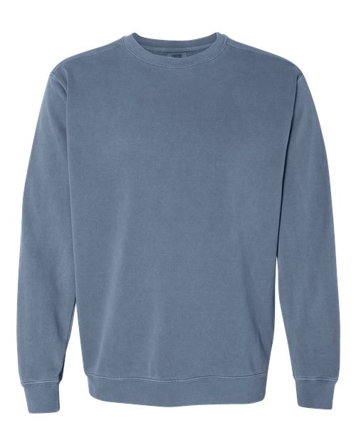 Comfort Colors 1566 Unisex Garment-Dyed Crewneck Sweatshirt - Blue Jean