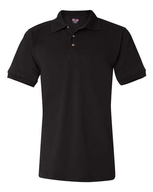 Bayside 1000 Unisex USA-Made Polo - Black