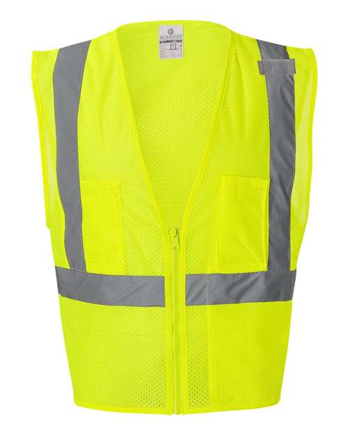 Kishigo 1085-1086 Unisex Ultra-Cool™ Mesh Vest with Pockets - Lime