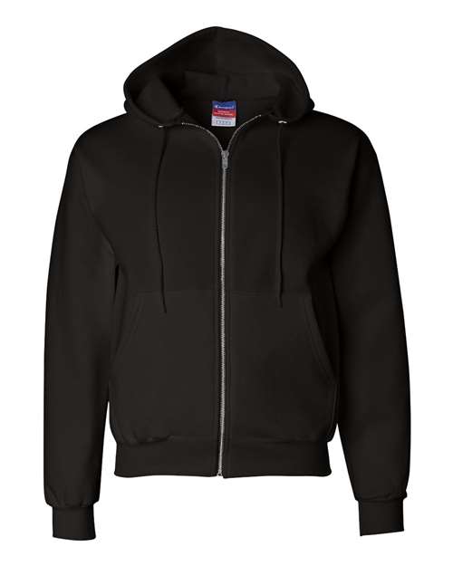Champion S800 Unisex Powerblend® Full-Zip Hooded Sweatshirt - Black