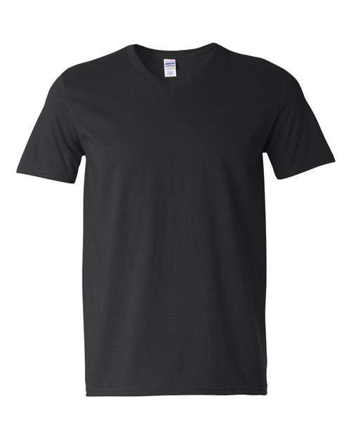 Gildan 64V00 Unisex Softstyle® V-Neck T-Shirt - Black