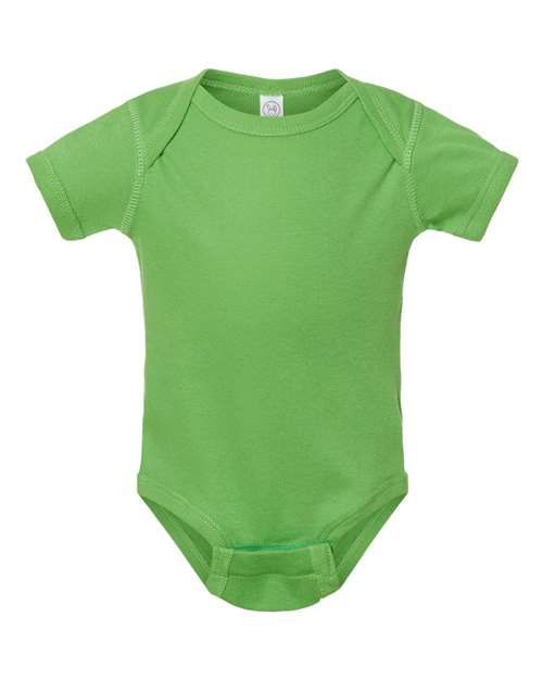 Rabbit Skins 4400 Infant Baby Rib Bodysuit - Apple