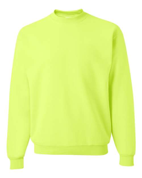 JERZEES 4662MR Unisex Super Sweats NuBlend® Crewneck Sweatshirt - Safety Green