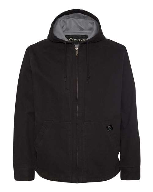 DRI DUCK 5090 Men's Laredo Boulder Cloth™ Canvas Jacket with Thermal Lining - Black