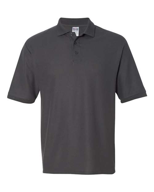 JERZEES 537MR Men's Easy Care™ Piqué Polo - Charcoal Grey