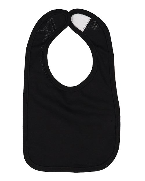 Rabbit Skins 1005 Infant Premium Jersey Bib - Black